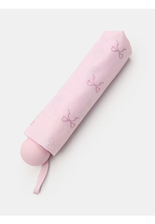 Sinsay - Parasol automatyczny z motywem kokard - różowy. Kolor: różowy