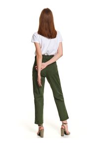 TOP SECRET - Spodnie długie damskie chino. Kolor: zielony. Długość: długie. Sezon: wiosna, lato #2