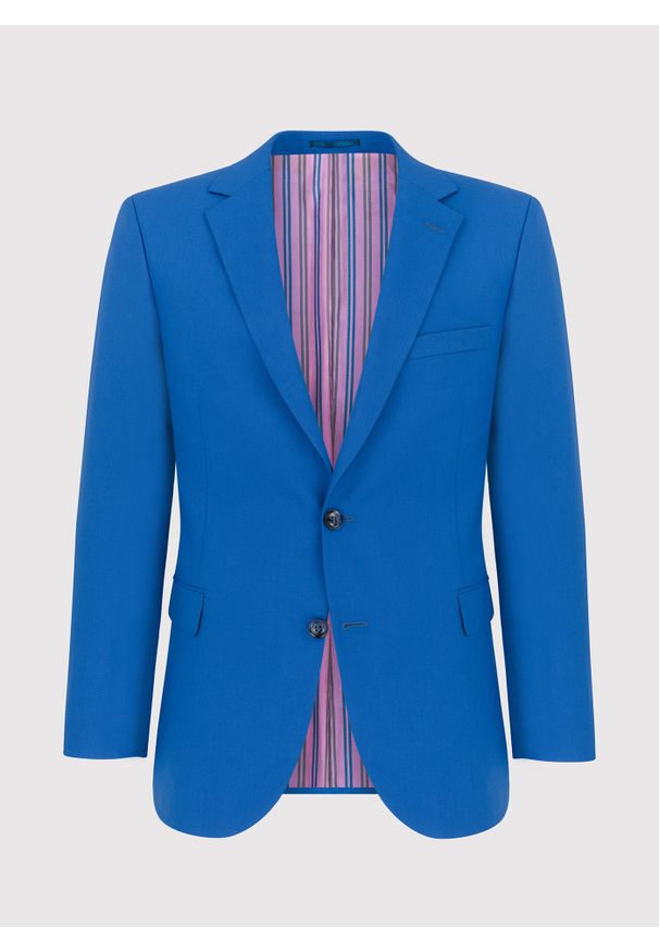 Pako Lorente - PAKO LORENTE – Niebieska marynarka garniturowa P22SF-3G-020-N-S. Kolor: niebieski. Materiał: poliester, wiskoza
