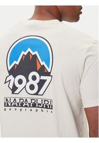 Napapijri T-Shirt S-Montepiana NP0A88SV Beżowy Regular Fit. Kolor: beżowy. Materiał: bawełna #4