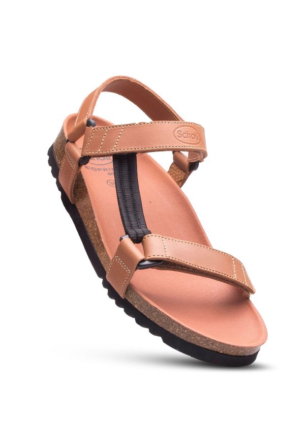 Scholl - Sandały damskie SCHOLL HEAVEN AD na rzepy. Zapięcie: rzepy. Kolor: brązowy