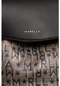 Marella Plecak damski kolor czarny mały wzorzysty. Kolor: czarny #5