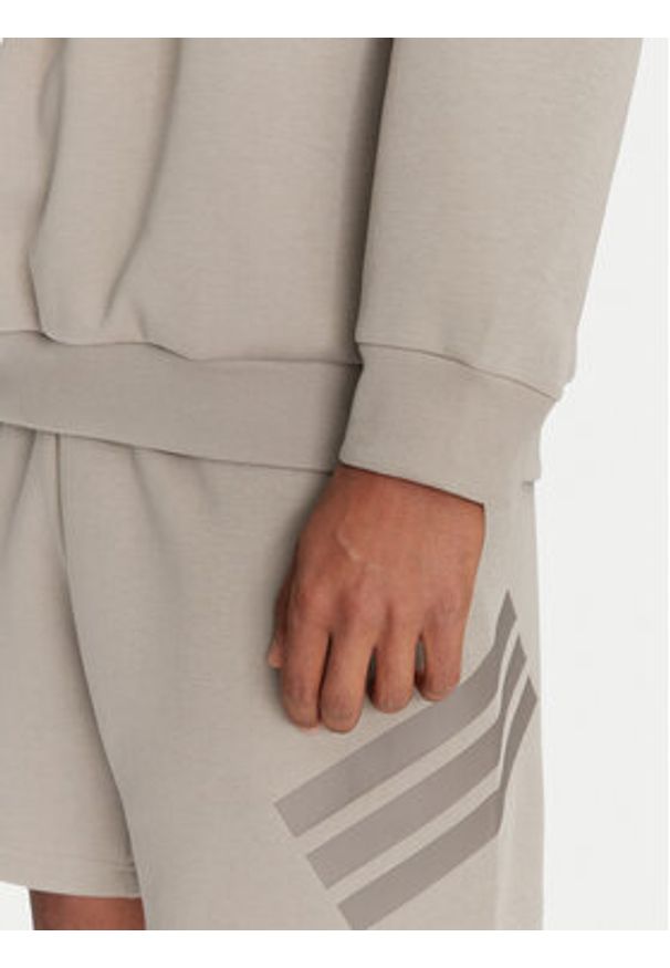 Adidas - adidas Bluza Future Icons 3 Bar Logo JI8771 Beżowy Loose Fit. Kolor: beżowy. Materiał: bawełna