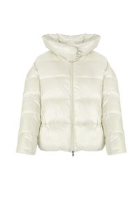Pinko Kurtka "Giza" | 1G16CJ Y762 | Kobieta | Biały. Okazja: na co dzień. Typ kołnierza: kaptur. Kolor: biały. Materiał: poliamid. Styl: casual, elegancki