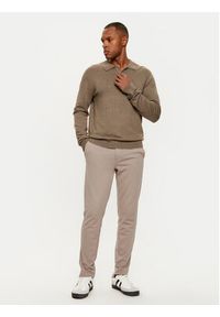 Only & Sons Chinosy 22010209 Khaki Regular Fit. Kolor: brązowy. Materiał: syntetyk #3