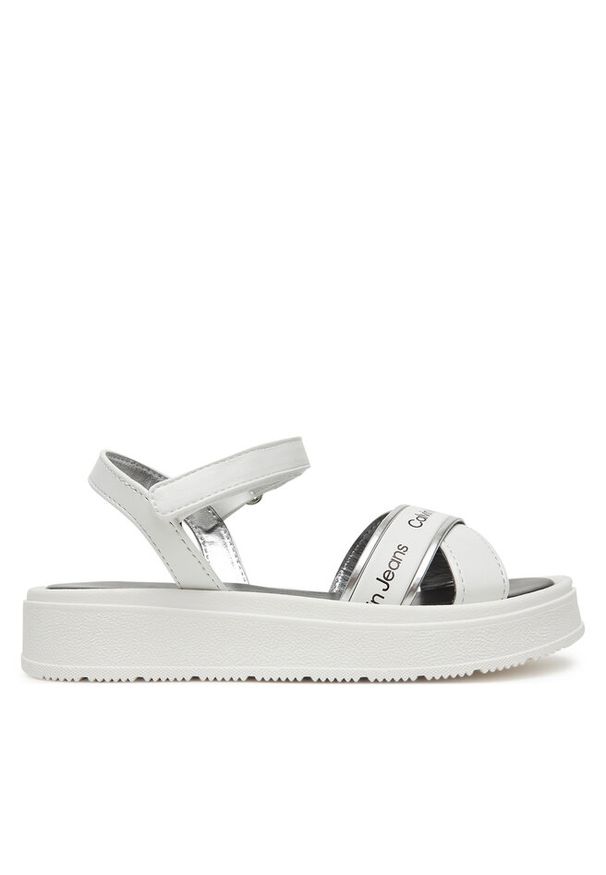 Sandały Calvin Klein Jeans. Kolor: biały