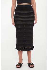 Twinset Milano - Spódnica ażurowa midi TWINSET. Wzór: ażurowy #4