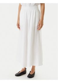 United Colors of Benetton - United Colors Of Benetton Spódnica trapezowa 4AGHD004L Écru Regular Fit. Materiał: len