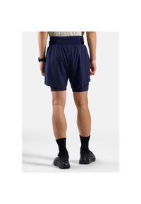 Spodenki męskie Odlo X-ALP TRAIL 6 INCH 2-in-1 short. Kolor: niebieski. Sport: turystyka piesza