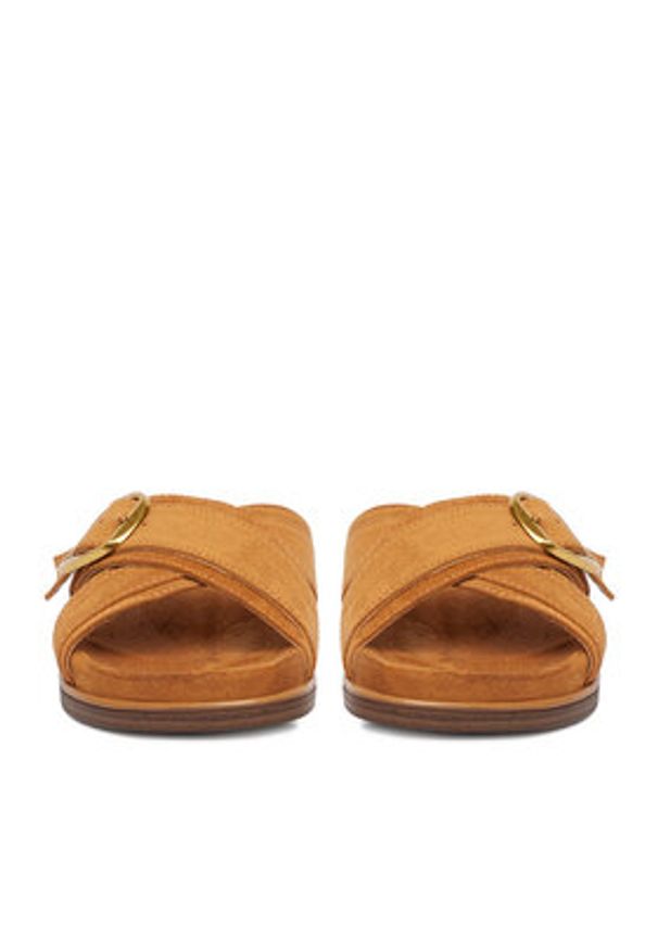 Guess Jeans Klapki CEO-HY1001-6 Brązowy. Kolor: brązowy. Materiał: materiał