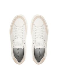 Calvin Klein Sneakersy Basket Cupsole Laceup Lth Mix YW0YW02023 Biały. Kolor: biały. Materiał: skóra #4