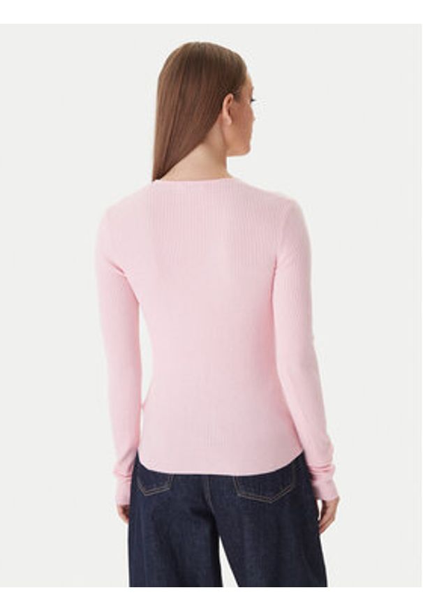 Patrizia Pepe Sweter 2K0331/K7S0-M555 Różowy Regular Fit. Kolor: różowy. Materiał: wiskoza