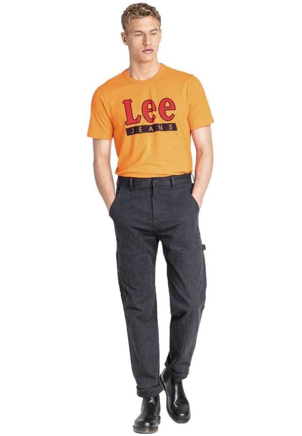 Lee - LEE CARPENTER MĘSKIE SPODNIE MATERIAŁOWE HERRINGBONE L75KDZCT 112120935. Materiał: materiał