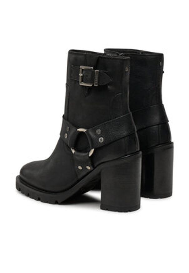 Bronx Botki New-Visor 34332-B Czarny. Kolor: czarny. Materiał: skóra