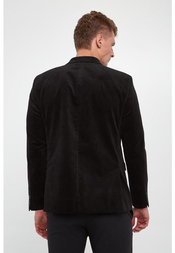 Karl Lagerfeld - Marynarka męska welurowa KARL LAGERFELD. Materiał: welur