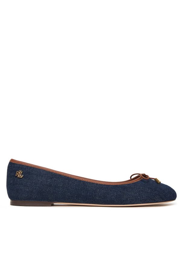 Lauren Ralph Lauren - LAUREN RALPH LAUREN Baleriny Jayna 802P04386001 Granatowy. Kolor: niebieski. Materiał: materiał