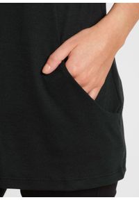 Długi shirt bonprix czarny. Kolor: czarny. Długość: długie #3