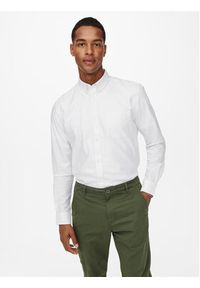 Only & Sons Koszula Neil 22019669 Biały Slim Fit. Kolor: biały. Materiał: bawełna #4