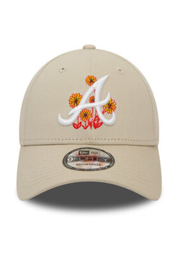 New Era Czapka z daszkiem Flower Icon 940 Braves 60435112 Beżowy. Kolor: beżowy. Materiał: materiał