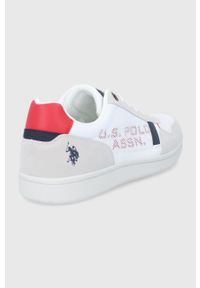 U.S. Polo Assn. buty kolor biały. Nosek buta: okrągły. Zapięcie: sznurówki. Kolor: biały. Materiał: guma
