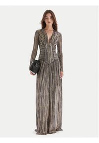 Just Cavalli Sukienka wieczorowa 79PAO946 J0252 Złoty Slim Fit. Kolor: złoty. Materiał: syntetyk. Styl: wizytowy #4