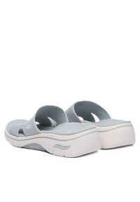 skechers - Skechers Klapki Gowalk Arch Fit 2.0 - Dakota 140865/LTGY Szary. Kolor: szary. Materiał: materiał #2