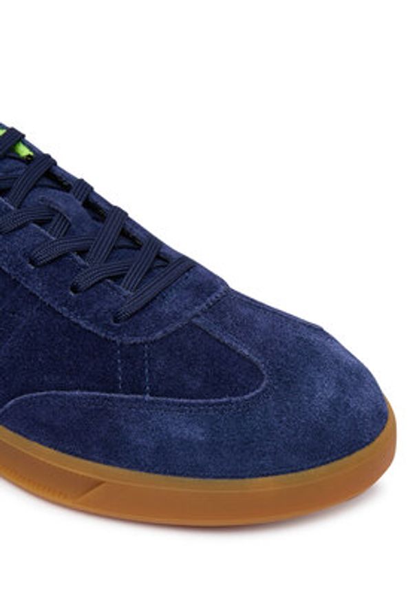 Polo Ralph Lauren Sneakersy Hrt Aera Pp Sk Ltl 809P06951002 Granatowy. Kolor: niebieski. Materiał: skóra, zamsz