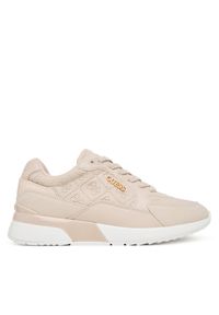 Guess Sneakersy FLFM16 ELE12 Beżowy. Kolor: beżowy. Materiał: skóra