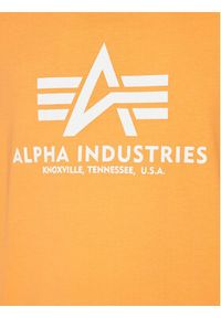 Alpha Industries T-Shirt Basic 100501 Czarny Regular Fit. Kolor: czarny. Materiał: bawełna