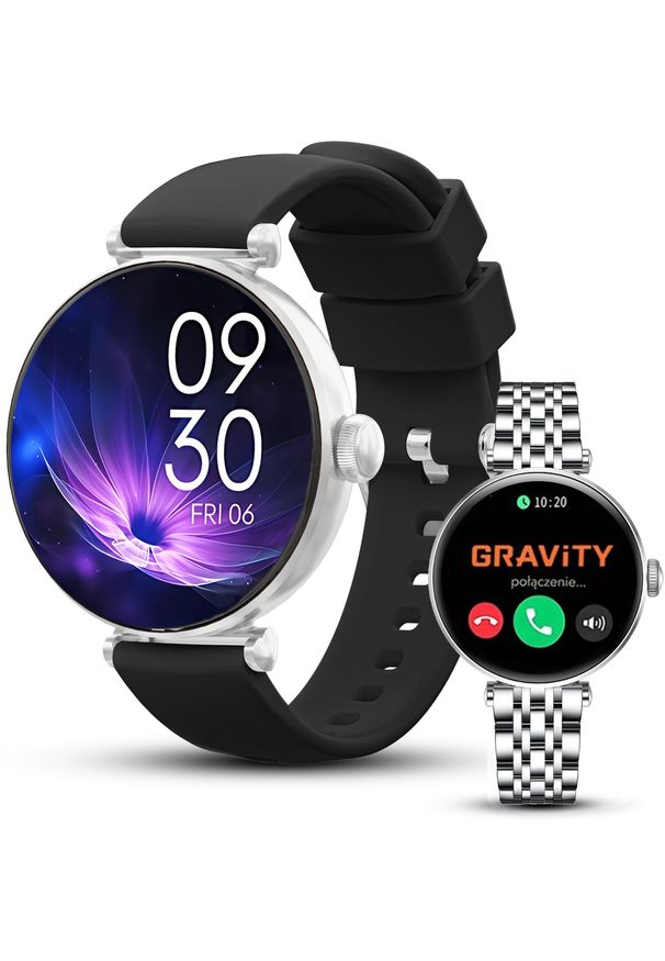 Smartwatch Gravity Zegarek damski SMARTWATCH GT26-9 SR/SR/BK. Rodzaj zegarka: smartwatch