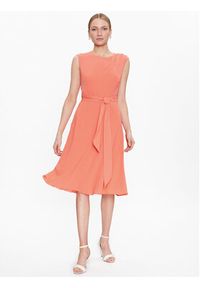 Lauren Ralph Lauren Sukienka codzienna 250889183 Pomarańczowy Regular Fit. Okazja: na co dzień. Kolor: pomarańczowy. Materiał: syntetyk. Typ sukienki: proste. Styl: casual #4