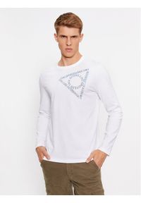 Guess Longsleeve M3BI14 I3Z14 Biały Slim Fit. Kolor: biały. Materiał: bawełna. Długość rękawa: długi rękaw #1