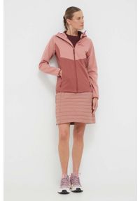 Jack Wolfskin spódnica sportowa Iceguard kolor różowy mini prosta. Kolor: różowy. Materiał: włókno, puch, materiał. Styl: sportowy #2