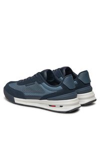 TOMMY HILFIGER - Tommy Hilfiger Sneakersy Retro Runner FM0FM05328 Granatowy. Kolor: niebieski. Materiał: materiał #3