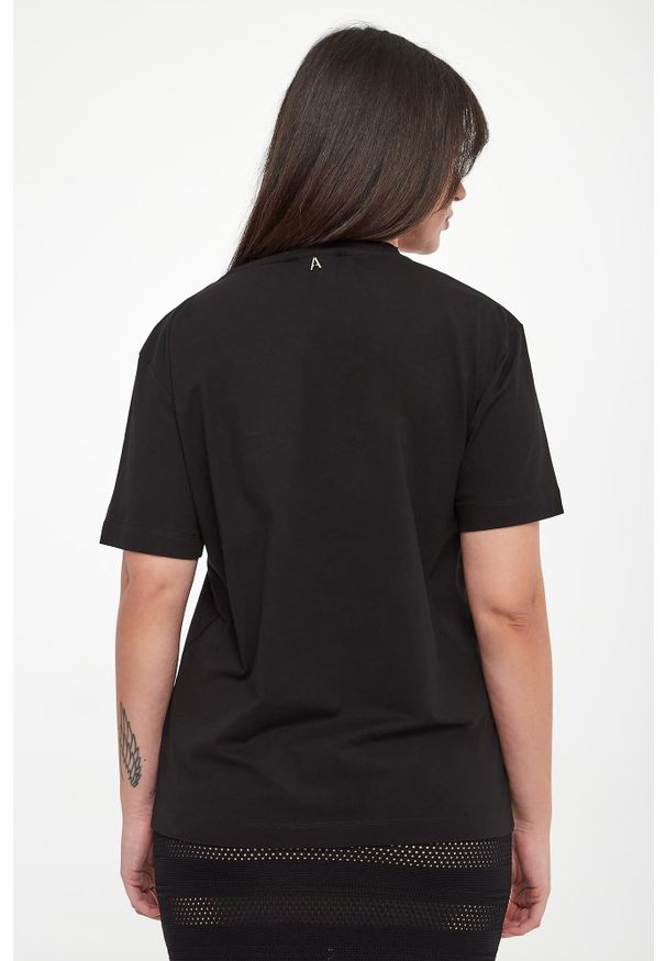 Twinset Milano - T-shirt damski z nadrukiem TWINSET ACTITUDE. Wzór: nadruk