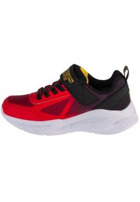 skechers - Buty do chodzenia dla dzieci Skechers Bkbl Meteor. Zapięcie: rzepy. Kolor: czerwony. Materiał: syntetyk, tkanina, materiał. Szerokość cholewki: normalna. Sport: turystyka piesza