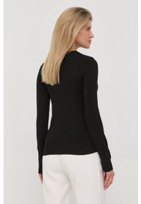 Guess sweter damski kolor czarny lekki. Okazja: na co dzień. Kolor: czarny. Materiał: materiał, dzianina, wiskoza. Długość rękawa: długi rękaw. Długość: długie. Styl: casual #2