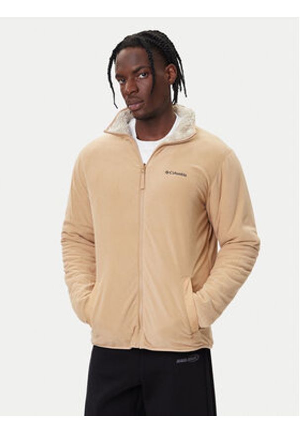 columbia - Columbia Polar Winter Pass™ Reversible 2135651 Brązowy Regular Fit. Kolor: brązowy. Materiał: syntetyk