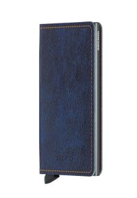 Secrid - Portfel skórzany SIn.5.Titanium-Titanium. Kolor: niebieski. Materiał: skóra #1