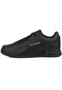 Reebok - Męskie buty sportowe sneakersy skórzane czarne REEBOK WORKOUT PLUS. Kolor: czarny. Materiał: skóra. Model: Reebok Workout