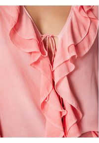 Guess Bluzka W3RH58 WF5K0 Różowy Regular Fit. Kolor: różowy. Materiał: wiskoza #5
