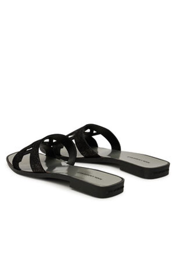 Karl Lagerfeld - KARL LAGERFELD Klapki Skoot II KL80402 Czarny. Kolor: czarny. Materiał: skóra