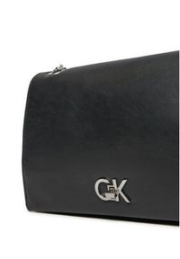 Calvin Klein Torebka Ck Medium Conv Chain Bag K60K612810 Czarny. Kolor: czarny. Materiał: skórzane #5