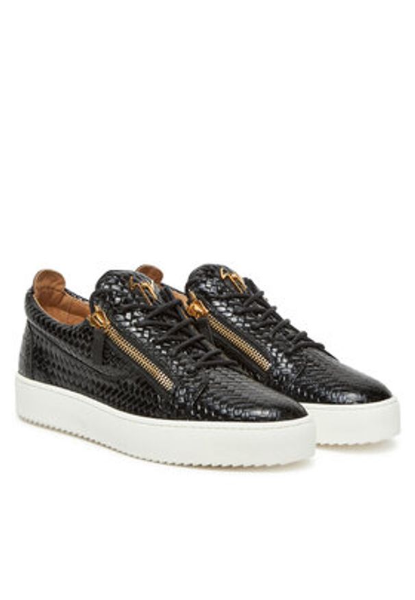 Giuseppe Zanotti - GIUSEPPE ZANOTTI Sneakersy RM50012/001 Czarny. Kolor: czarny. Materiał: skóra