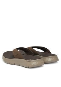 skechers - Skechers Japonki Go Walk Flex Sandal-Vallejo 229202/CHOC Brązowy. Kolor: brązowy. Materiał: syntetyk