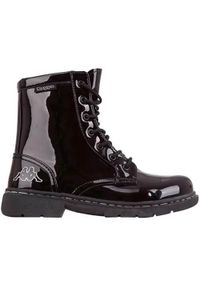 Buty do chodzenia damskie lakierowane Kappa Deenish Shine. Kolor: czarny. Materiał: materiał, lakier, syntetyk. Sport: turystyka piesza