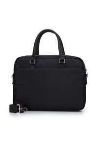Wittchen - Męska torba na laptopa 17” z tasiemką czarna. Kolor: czarny. Materiał: poliester. Wzór: aplikacja. Styl: elegancki, sportowy #2