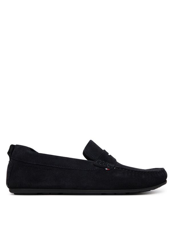 TOMMY HILFIGER - Tommy Hilfiger Mokasyny Core Hilfiegr Suede Driver FM0FM05789 Granatowy. Kolor: niebieski. Materiał: zamsz, skóra