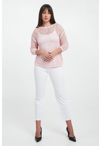 Joseph Ribkoff - Sweter damski ażurowy z cekinami JOSEPH RIBKOFF. Wzór: ażurowy #4