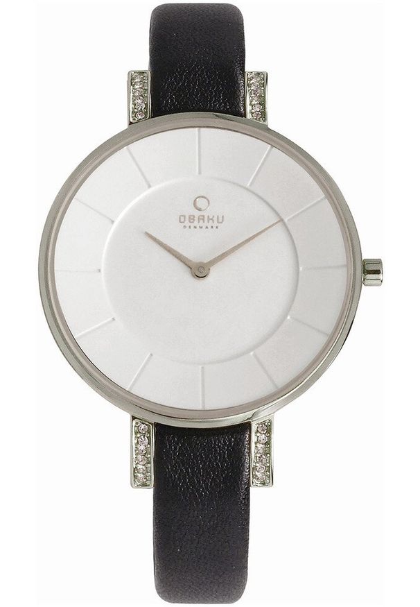 OBAKU - Zegarek damski Obaku Denmark V158LECIRB czarny. Kolor: czarny